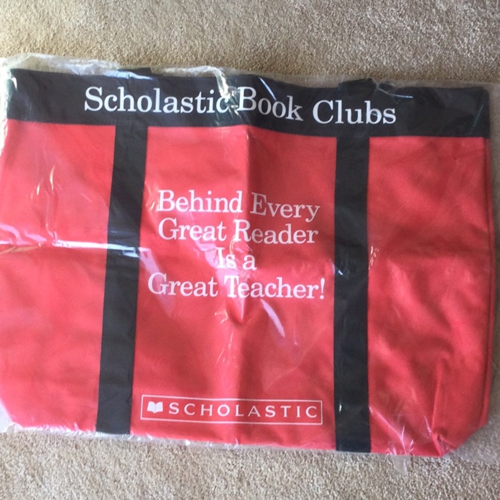 NWOT Scholastic Book Clubs Canvas Bag